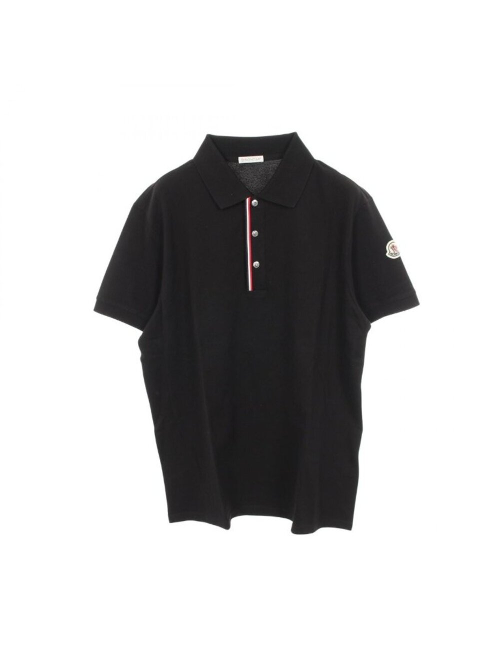 Moncler Polo Shirt Black Cotton